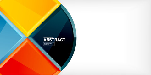 Triangle circles background. Vector Illustration For Wallpaper, Banner, Background, Card, Book Illustration, landing page