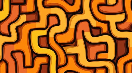 Explore a maze of abstract art with flat illustrations that enhance your visual projects with creativity and depth.