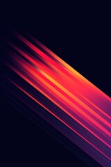 Abstract red lines on black