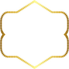 Square Frame round circular design artistic Gold picture frame luxury golden frame gold border vector royals framework decoration decorative element white background 