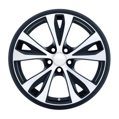Obraz premium Sleek and stylish car rims on a white backdrop, perfect for enhancing your vehicles look and performance.