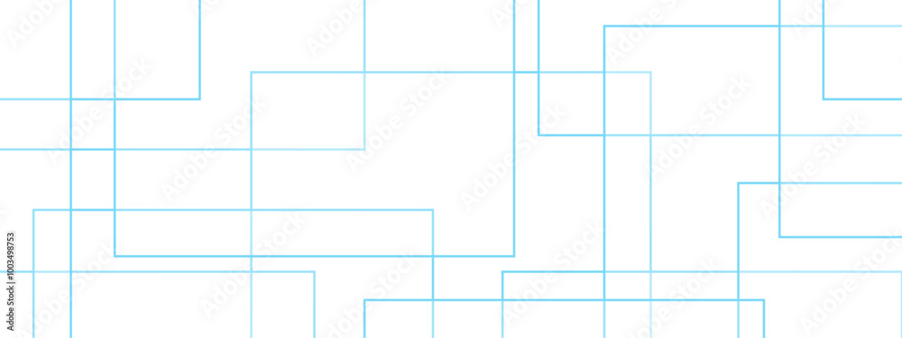 Leinwandbilder Abstract colorful geometric pattern square and random lines triangle shape with  luxury concept. Geometric seamless lines with blue transparent material and squares shapes.