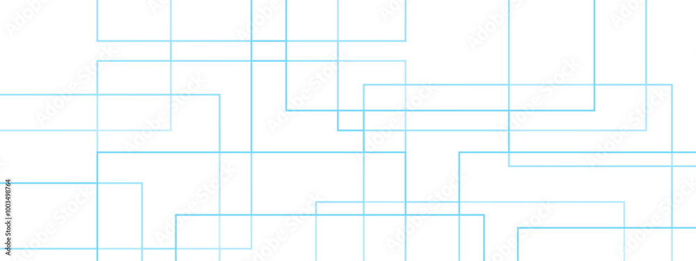 Poster Abstract colorful geometric pattern square and random lines triangle shape with  luxury concept. Geometric seamless lines with blue transparent material and squares shapes.