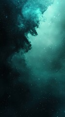 Obraz premium Abstract teal nebula