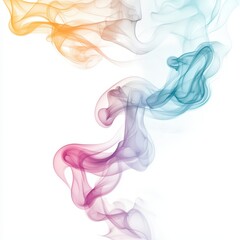 Fototapeta premium Abstract colorful smoke