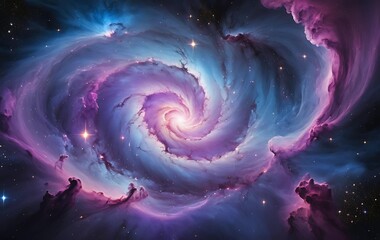 Vibrant Abstract Background with Fluid Gradient Waves