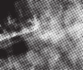 Abstract halftone black and white background
