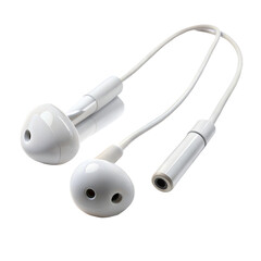 White bluetooth on a transparent background