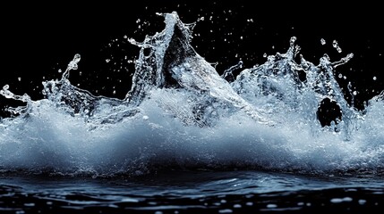 Water splash make wave