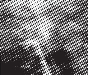 Abstract halftone black and white background