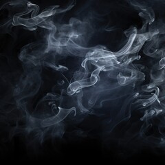 Obraz premium Abstract smoke on black