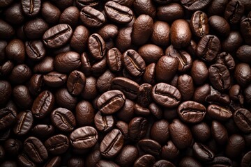 Close-up of Roasted Coffee Beans.