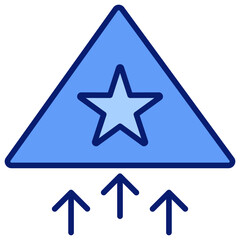 Competitive Icon Blue Color Icon