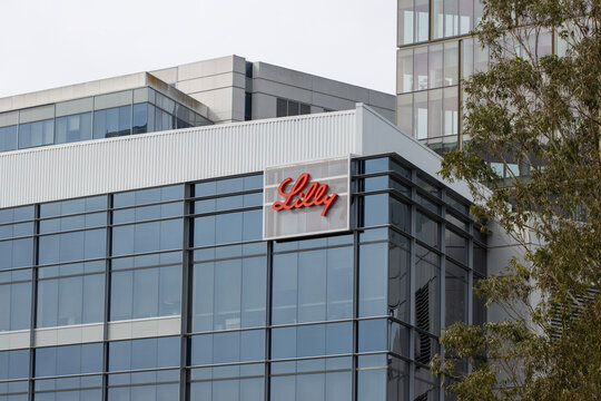South San Francisco, CA, USA - Feb 23, 2024: Exterior view of the Eli Lilly Gateway Labs in South San Francisco, California. Eli Lilly and Company is an American pharmaceutical company.