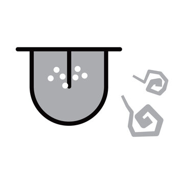recommend clip art: 人間の舌のアイコン　線画イラスト