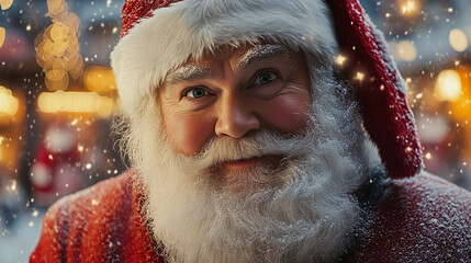 santa claus in the night