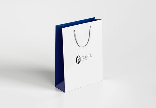 Social Media Shopping Bagwith Social Icons