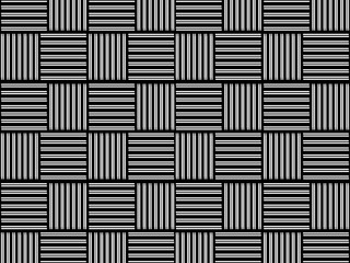 Seamless vector abstract geometric pattern. Woven textile fabric with black and white crossed straight lines. Background texture in a diagonal arrangement. Black and White Hypnotic Background.