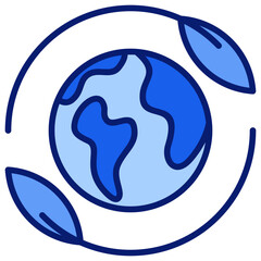 Renewable Icon Blue Color Icon © Samber TheLabs