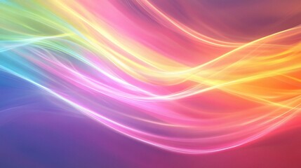 Colorful Abstract Light Waves Background
