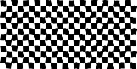 Fototapeta premium Psychedelic checkerboard pattern