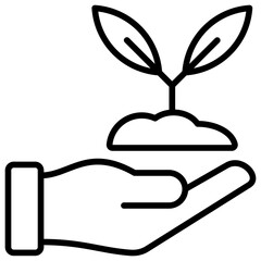 Eco-Friendly Icon Outline Icon
