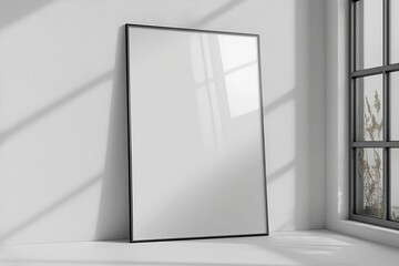 A3 Poster Mockup on White Background created with Generative AI