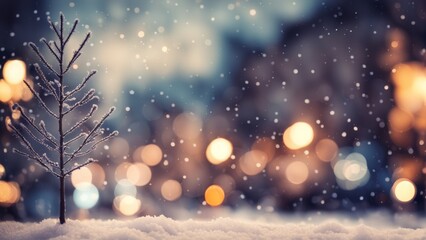 Fototapeta premium christmas tree in the night