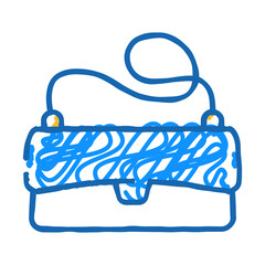 clutch bag doodle icon sketch vector. clutch bag sign. isolated symbol illustration