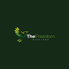 Modern Minimalist Bird Logo Design for Freedom
