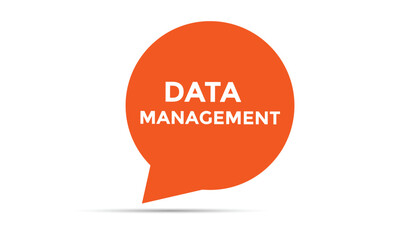 Data management button web banner templates. Vector Illustration 
