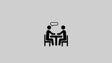 Two man communication discus personal subject