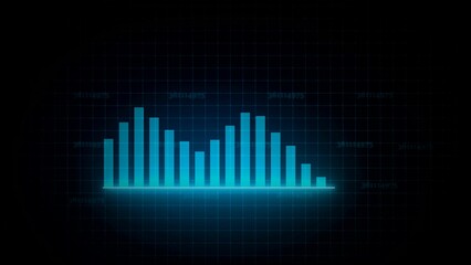 tech business graph illustration concept