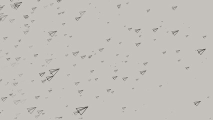 line Paper rocket icon illustration