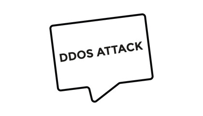 Ddos attack button web banner templates. Vector Illustration 
