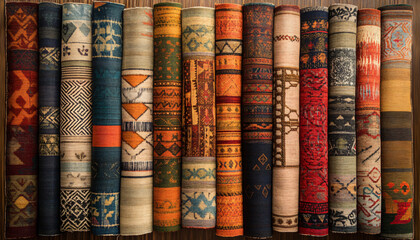 colorful scarves for sale in the market