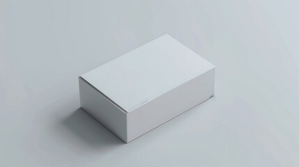 a white packaging box for mockup or branding