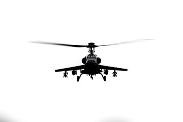 Fototapeta premium Silhouette of a Black Hawk Helicopter