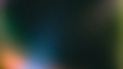 Trendy color gradient soft grainy backdrop design background. Dark blue orange abstract noisy grainy gradient website header, poster and banner.