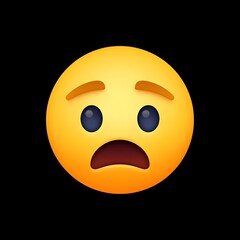 Fototapeta premium Frightened Face Emoji 