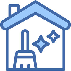 Obraz premium Vector Icon House, Cleaning, Hygiene, Wash, Clean, Home