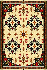 Colorful Retro Decorative Pattern Inspired by Vintage Designs, Featuring Bright Elements and Old-Fashioned Backgrounds for a Fun Retro Aesthetic