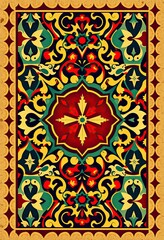 Colorful Retro Decorative Pattern Inspired by Vintage Designs, Featuring Bright Elements and Old-Fashioned Backgrounds for a Fun Retro Aesthetic