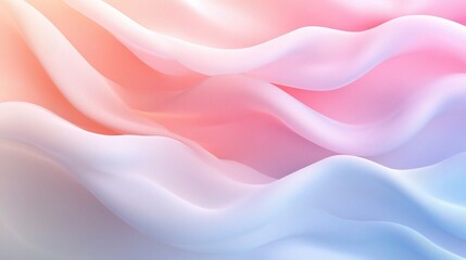 Obraz premium Soft Abstract Waves in Pastel Colors