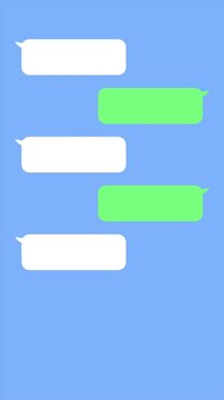 LINE風 トーク画面 アニメーション