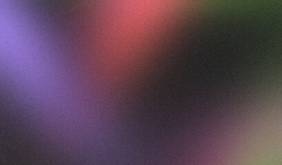 Trendy color gradient soft grainy backdrop design background. Dark magenta purple blue green abstract noisy grainy gradient website header, poster and banner.
