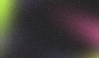 Trendy color gradient soft grainy backdrop design background. Dark green magenta blue abstract noisy grainy gradient website header, poster and banner.