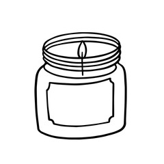 Enhance your living space with this handcrafted candle in a glass jar, perfect for decor