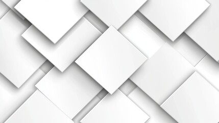 Obraz premium The minimalist abstract white background is surrounded by geometric designs, modern and elegant in style.