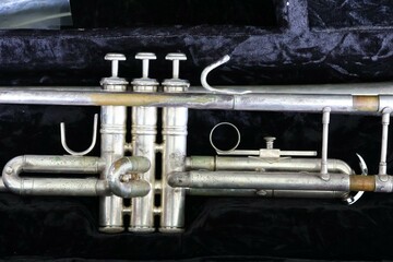 close up of a trumpet